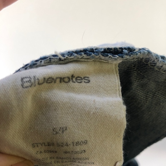 Bluenotes Overall Shorts Rose Embroidery Small - Picture 9 of 9